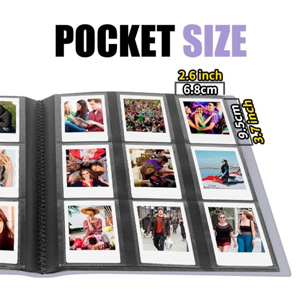 432 Pockets Photo Album for Fujifilm Instax Mini Camera, Polaroid Snap PIC-300 Z2300 Instant Camera, 2×3 Photo Album Book for Fujifilm Instax Mini 11 9 Evo 90 70 40 8 7 LiPlay Instant Camera (Grey)