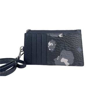 MCM Portuna Visetos Lanyard Card Case One Size Women