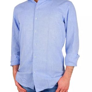 Milano Lisbon Cotton and Linen Shirt 40 IT Men