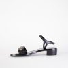 Authentic Salvatore Ferragamo Tremiti Black Leather Sandals 35.5 EU Women