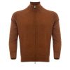 Gran Sasso Beige Cotton Full Zip Sweater 50 IT Men