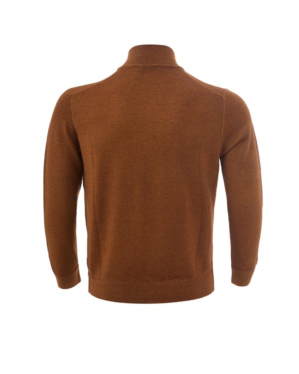 Gran Sasso Beige Cotton Full Zip Sweater 50 IT Men