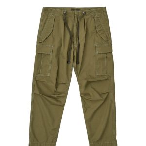 Relaxed Fit Cargo Trousers with Adjustable Waist and Hem Men