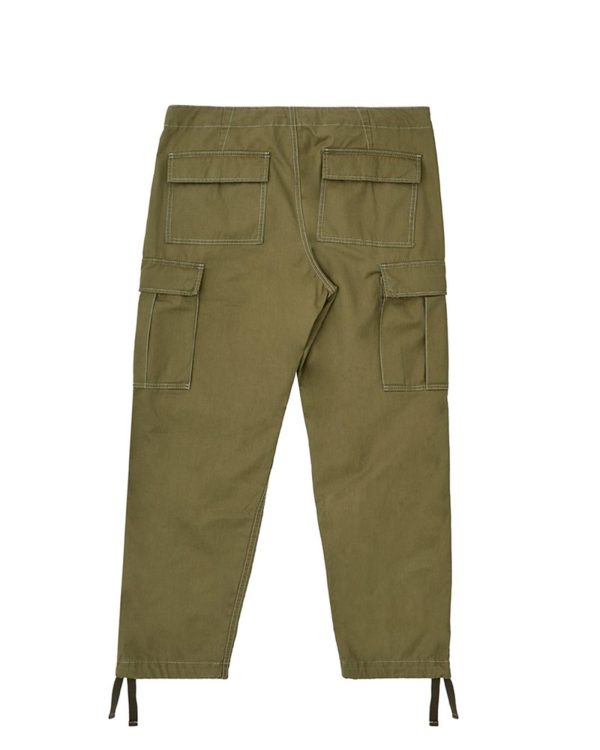 Relaxed Fit Cargo Trousers with Adjustable Waist and Hem Men – W32 US