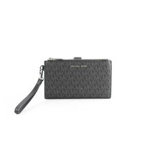 Michael Kors Double Zip Wristlet Wallet with Button Closure One Size Women