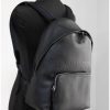 Burberry Abbeydale Large Branded Backpack – Pebbled Leather One Size Women