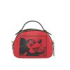 Coach Mickey Mouse X Keith Haring Serena Pebble Leather Satchel One Size Women