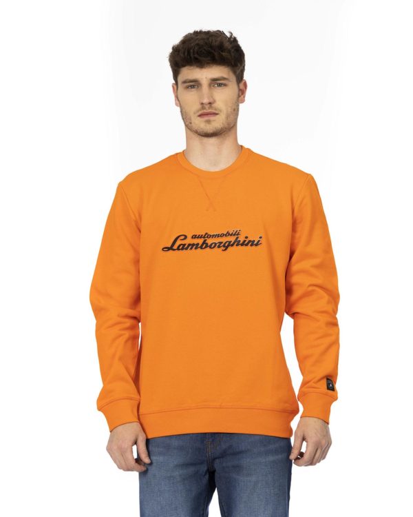 Front Print Logo Insert Crewneck Sweatshirt – S