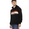 Sweatshirt with Hood and Side Pockets Front Print Logo Insert M Men