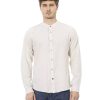 Mandarin Collar Regular Fit Shirt with Button Closure L Men