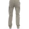 Solid Color Cargo Trousers with Front Zipper and Button Closure Men – W30 US