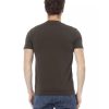 Short Sleeve T-Shirt with Round Neck and Front Print XL Men