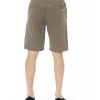 Solid Color Bermuda Shorts with Drawstring Closure Men – W46 US