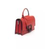 Leather Shoulder Bag with Flap Closure and Internal Compartments One Size Women