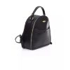 Golden Logo Backpack with Zip Closure and Adjustable Shoulders One Size Women