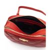 Logo Front Shoulder Bag with Zip Closure and Double Compartment One Size Women