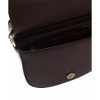 Flap Closure Shoulder Bag with Internal Compartments & Golden Details One Size Women