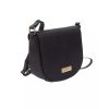 Flap Closure Shoulder Bag with Internal Compartments and Golden Details One Size Women