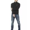 Cashmere Cardigan with Zip Closure and Logo Embroidery 2XL Men