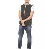 Contrasting Knit Mens Vest 2XL Men