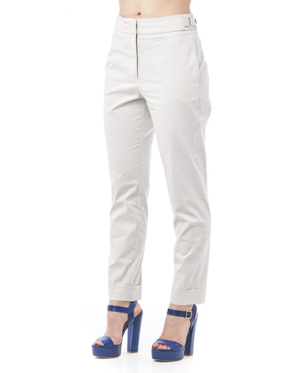 Straight Leg Trousers with Side and Back Pockets M Women