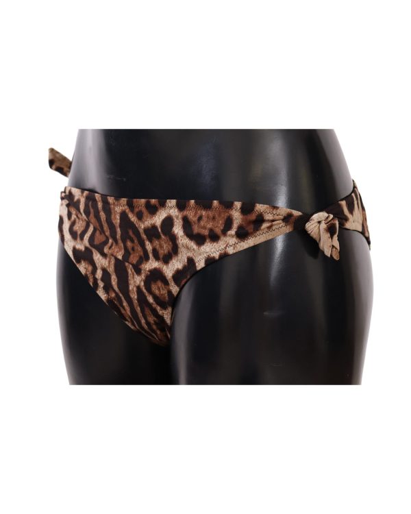 Leopard Print Bikini Bottom – Dolce & Gabbana Women – 3 IT