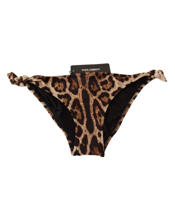 Leopard Print Bikini Bottom – Dolce & Gabbana Women – 3 IT