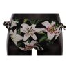 Lilies Print Drawstring Bikini Bottom by Dolce & Gabbana Women – L