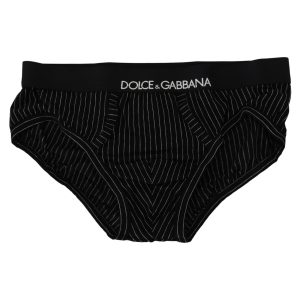 Stylish Dolce & Gabbana Striped Underwear Brief S Men