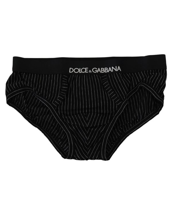 Stylish Dolce & Gabbana Striped Underwear Brief S Men