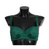 Green Floral Lace Silk Stretch Balconcino Bra by Dolce & Gabbana – 3 IT