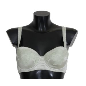 Gorgeous Floral Lace Silk Stretch Balconcino Bra - Dolce & Gabbana