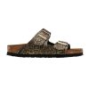 Python Embossed Adjustable Strap Sandals – 37 EU