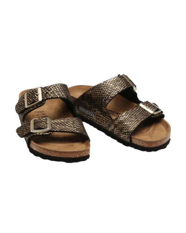 Python Embossed Adjustable Strap Sandals – 37 EU