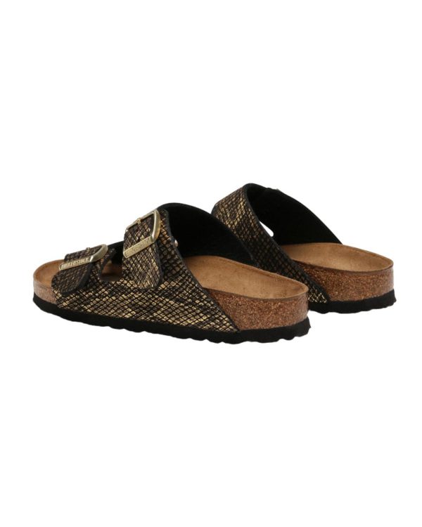 Python Embossed Adjustable Strap Sandals – 37 EU