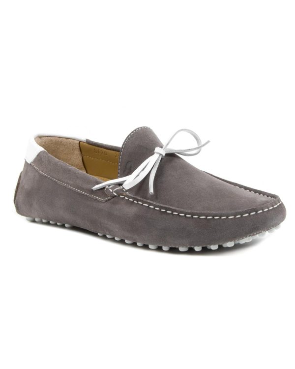 Hand-Stitched Suede Loafers with Rubber Soles – 44 EU