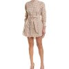 Iconic Check Cotton Shirt Dress with Long Sleeves and Belt 40 IT Women