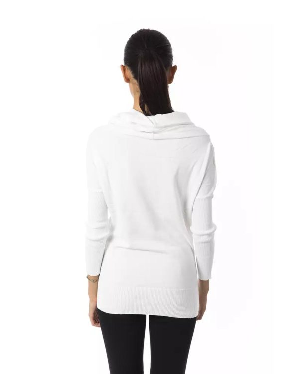 Open Collar Long Sleeve Pullover M Women