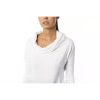 Open Collar Long Sleeve Pullover M Women