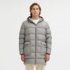 Dove Grey Centogrammi Hooded Jacket with 2-Pocket Design and Zip Closure L Men