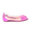 Hot Pink Crystal Embellished Flat Point Toe Shoe 35.5 EU Women