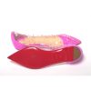 Hot Pink Crystal Embellished Flat Point Toe Shoe 35.5 EU Women