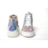 Embellished Leather High Top Sneakers with Swarovski Crystals 35 EU Women