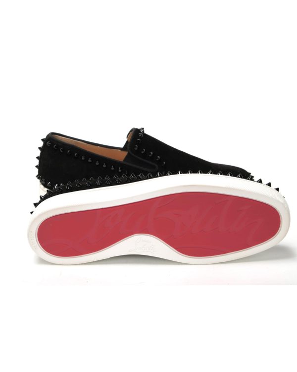 Studded Slip-On Flat Veau Velours Shoes Men – 40 EU