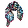 Foulard Logo with Floral Fantasy – Multicolor One Size Women