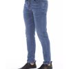 Button and Lace Closure Mens Jeans with Logo Lable Men – W48 US