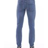 Button and Lace Closure Mens Jeans with Logo Lable Men – W48 US