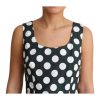 Dolce & Gabbana Sleeveless A-Line Dress with Polka Dots 42 IT Women