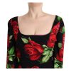 Floral Print Silk Dress with 3/4 Sleeves 36 IT Women