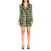 Forest Green Button-Front Jacket with Pockets 40 IT Women